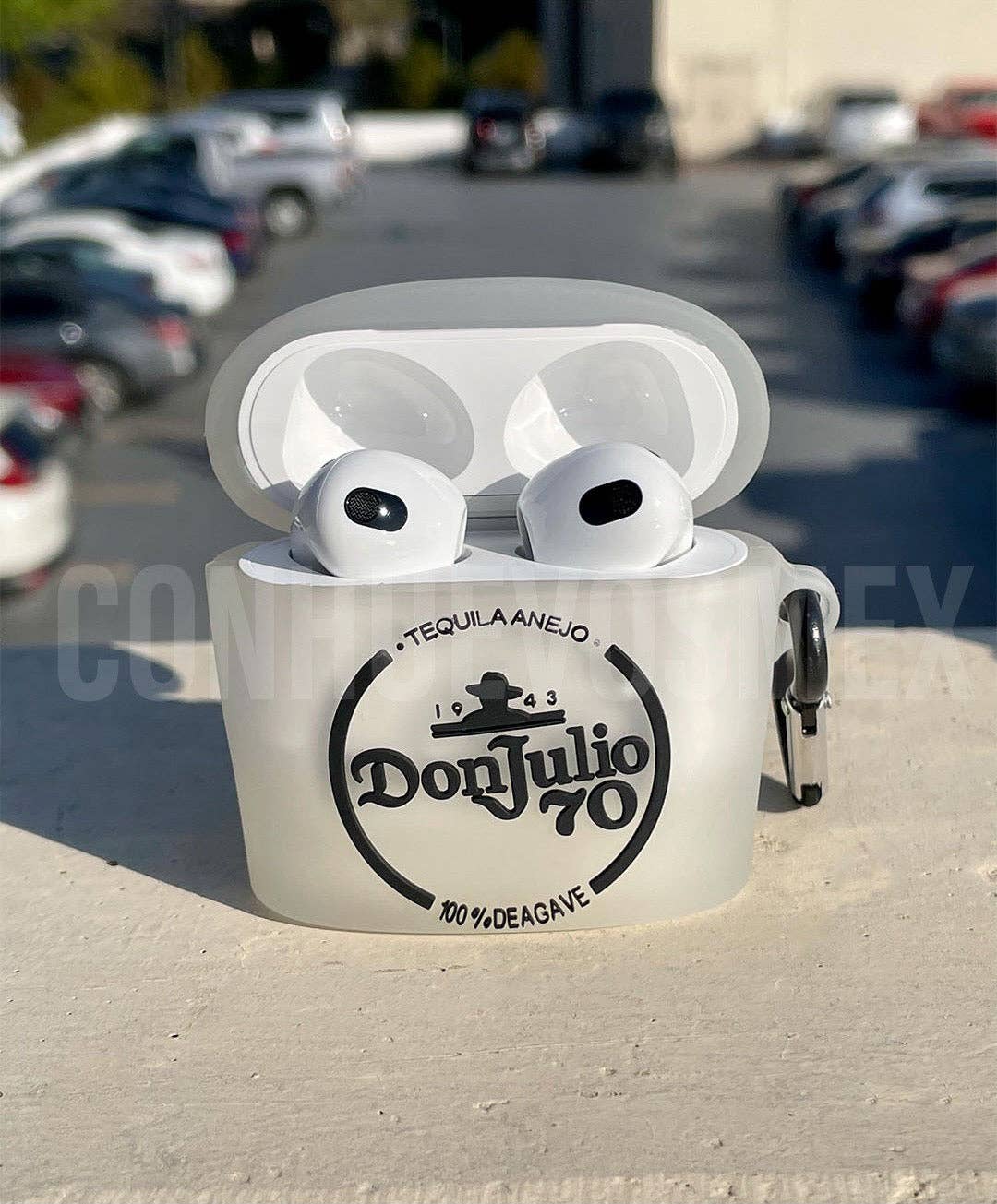 Con Huevos Mex - Wholesale Airpod/Earbud Case - Men's - Don Julio 70 tequila bottle AirPod case, AirPod Pro, AirPod5