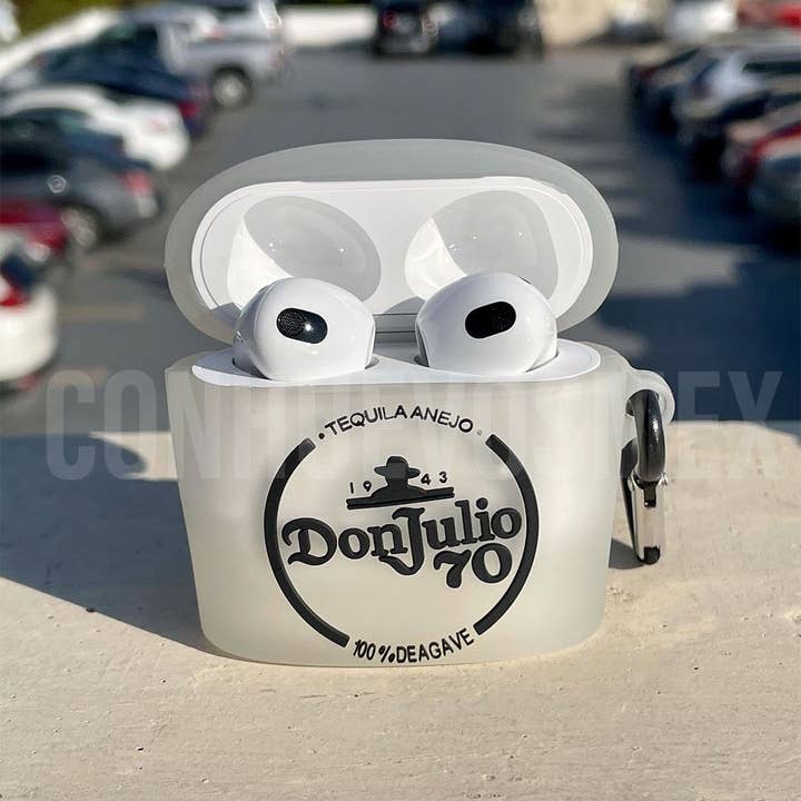 Con Huevos Mex - Wholesale Airpod/Earbud Case - Men's - Don Julio 70 tequila bottle AirPod case, AirPod Pro, AirPod5
