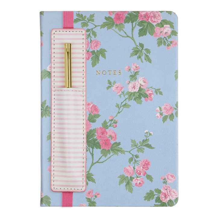 Laura Ashley - Blaues Gartenblüten Deluxe-Journal 6X8 für den Großhandel von Eccolo