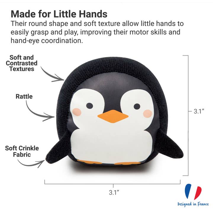PJM Distributions - Wholesale Sensory Ball - Baby - Little Big Friends|Roly Poly Balls - Ocean Set-4|Sensory Toy
