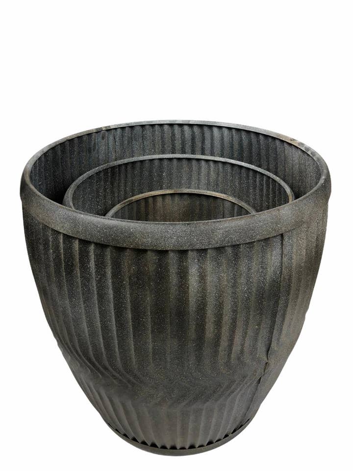 Ensemble de 3 jardinières EW-5501 pour la vente par De Weldaad Authentic Interior