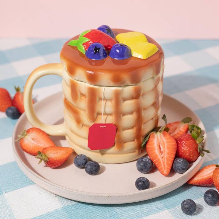 Canna Style - Wholesale Coffee mug - PANCAKE MUG with LID4