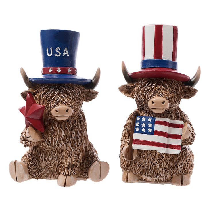 PATRIOTTISCH - 6" VS HARS HIGHLAND COW voor wholesale door Dunn Deals
