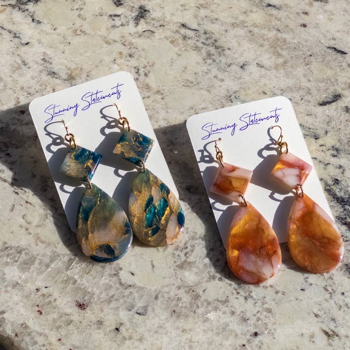 Camilla Clay Dangle Earrings for wholesale by Stunning Statements