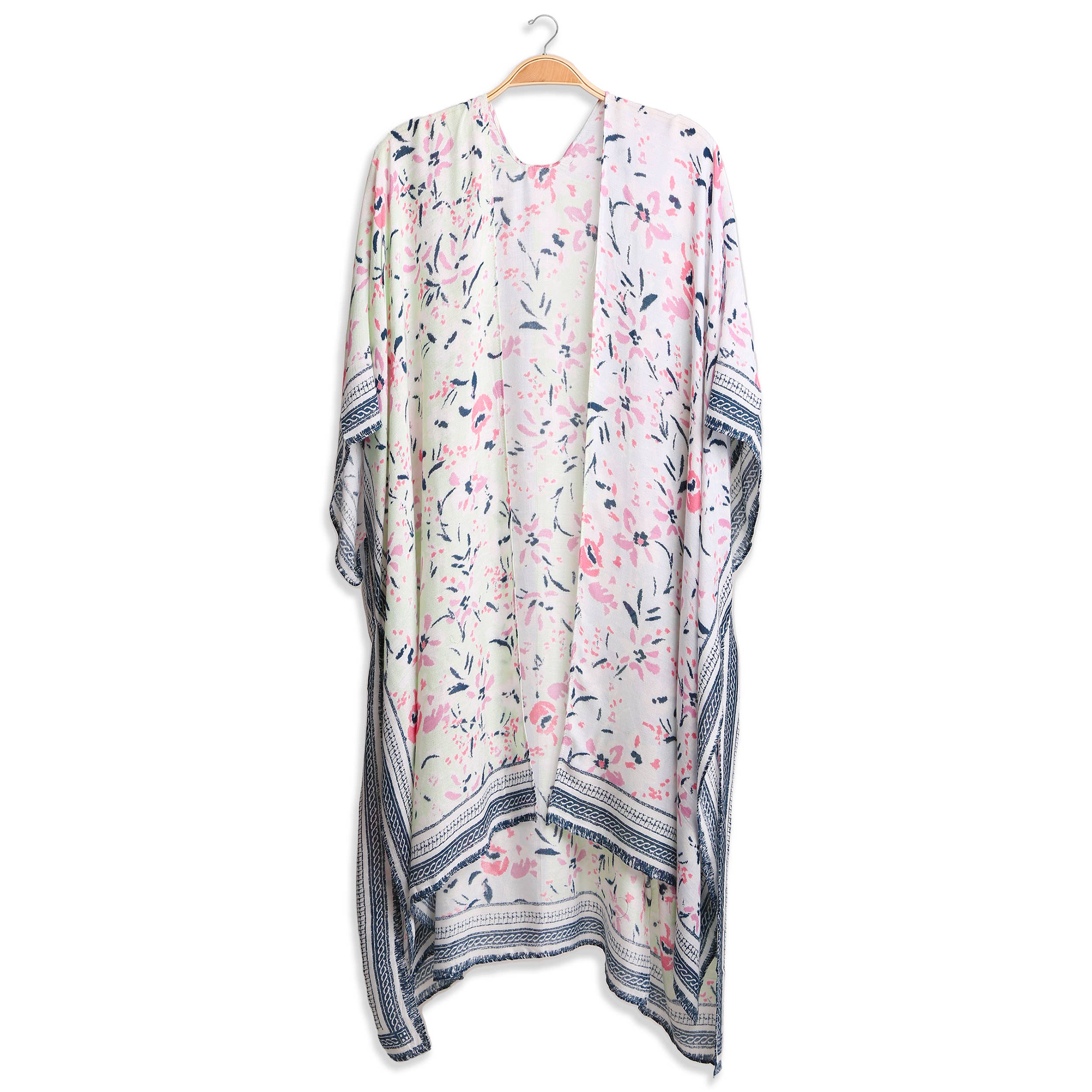 Hana - Vente Kimono – femme - Kimono d'été à imprimé floral multicolore12