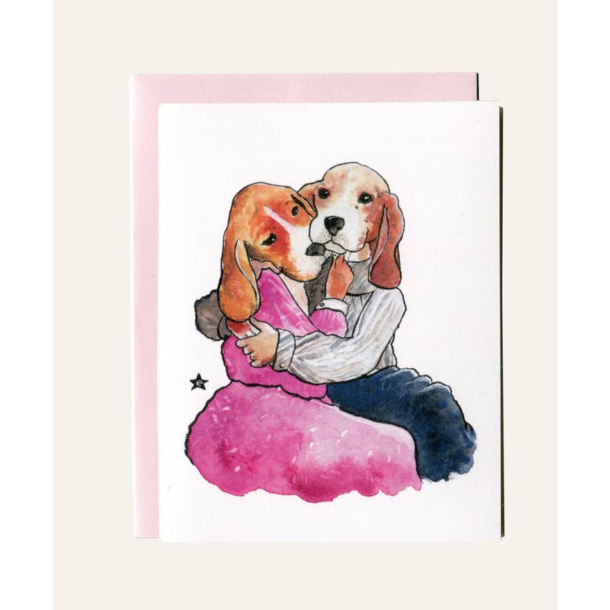 Darling Illustrations - Wholesale Love Card - Puppy Love - Dog Notecard1