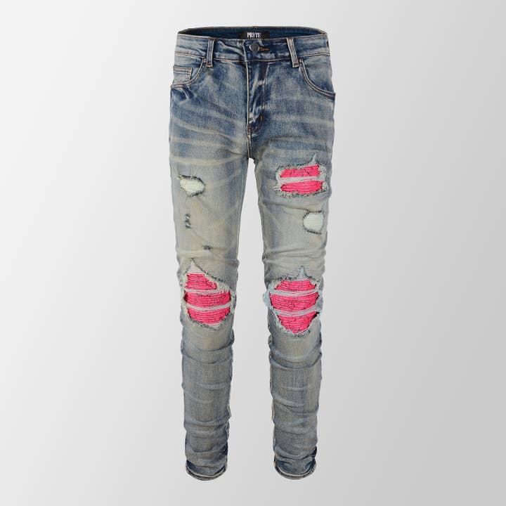 JEANS WASHED BLOODS pour la vente par PRVTE LONDON
