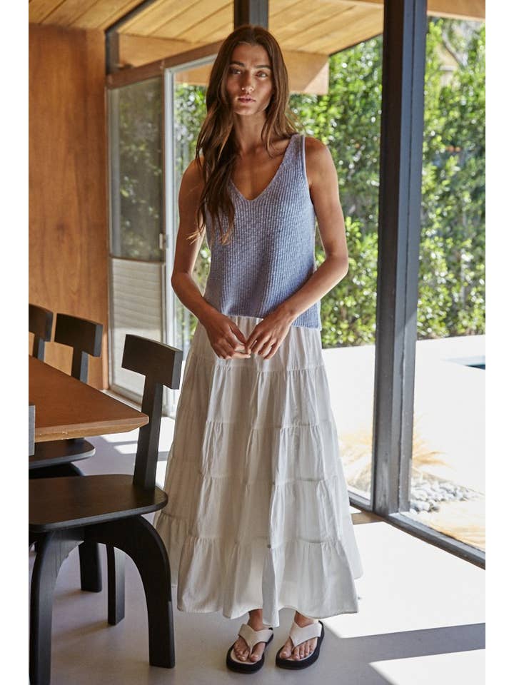 By Together - Wholesale Tank Top - Women's - W1925 | Knit Sweater Cotton V-Neck Sleeveless Tank Top4