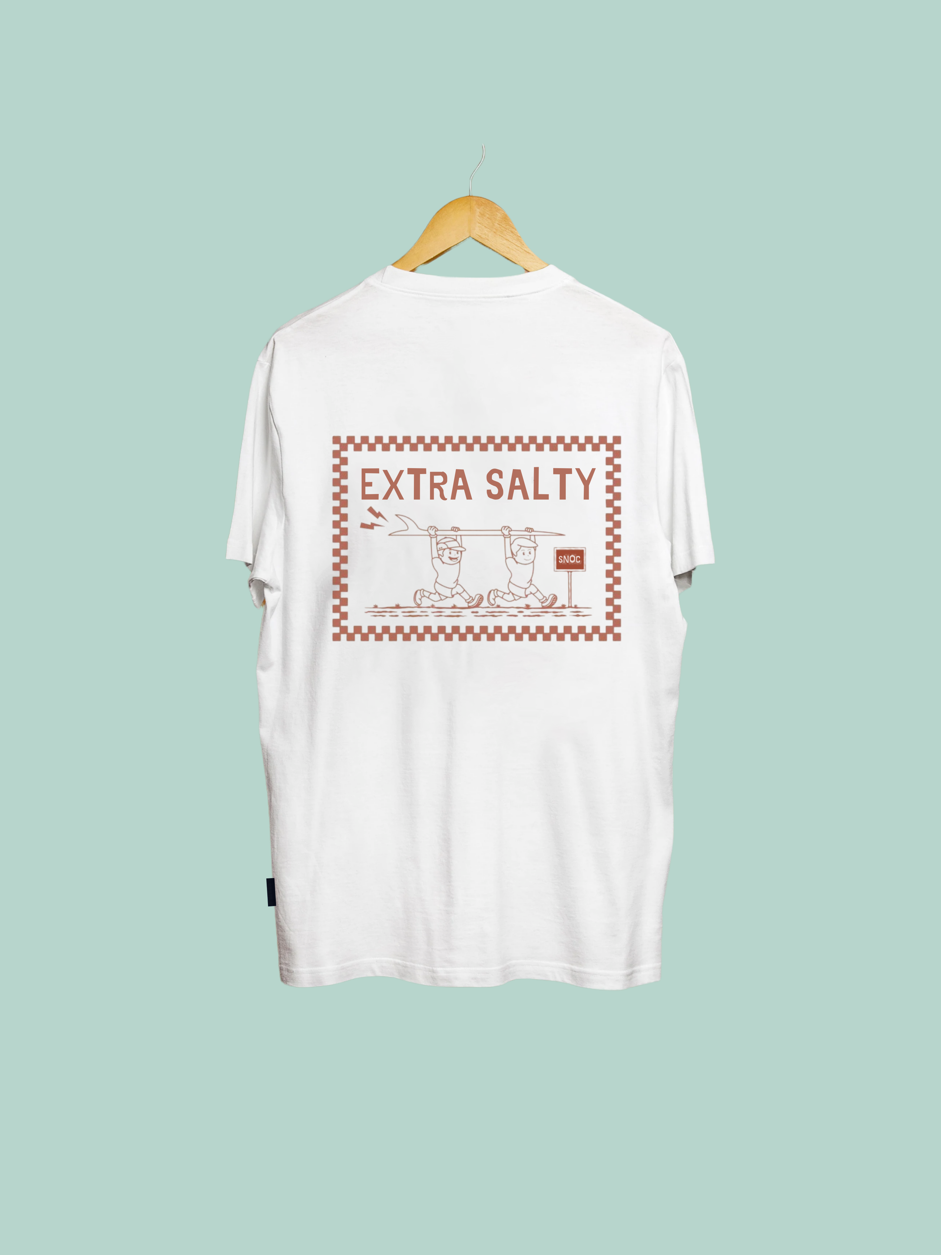 SNOC - Wholesale Screen Printed T-Shirt - Unisex - SNOC EXTRA SALTY T-SHIRT8
