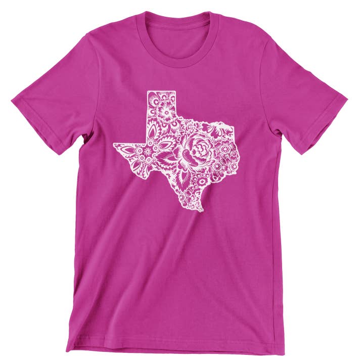 Texas Florals T-Shirt for wholesale by Made in Texas Co.