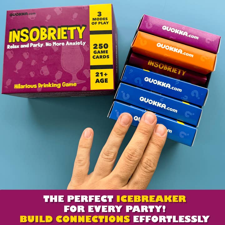 QUOKKA - Wholesale Card Game - Insobriety Fun Party Game for Adults | You Laugh You Loose