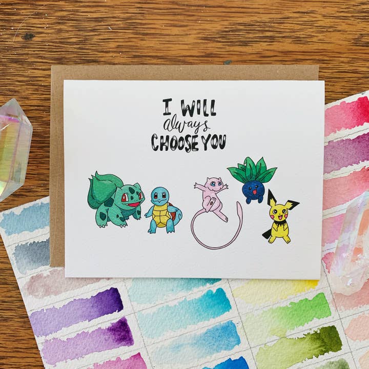 Jess Weymouth - Wholesale Love Card - Pokemon Greeting Card