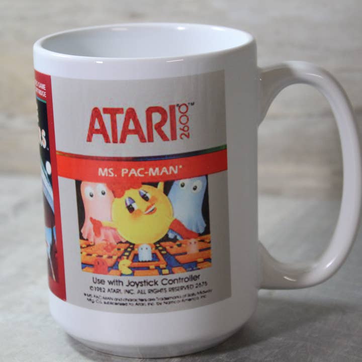 Raven Design - Wholesale Coffee Mug - Retro Gaming Pacman, Space Invaders // 15 Oz. Ceramic Mug2