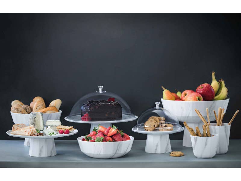 LACOR MENAJE PROFESIONAL S.L. - Vente Bol de service - Saladier à fruits en mélamine 23,5 cm effet marbre0