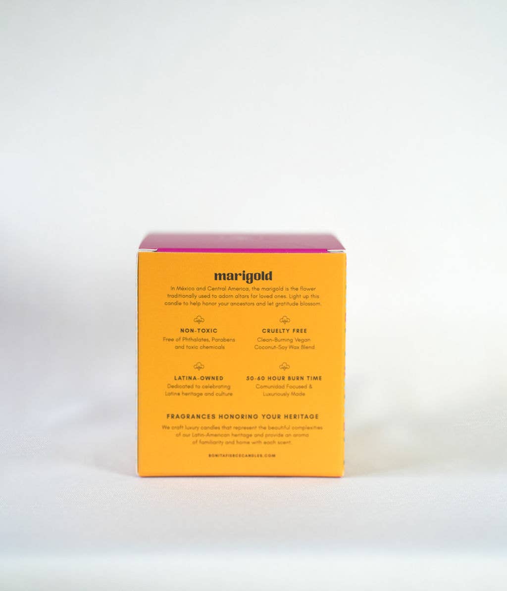 Bonita Fierce Candles - Wholesale Jar/Filled Candle - Marigold Candle | Dia De Los Muertos Candle5