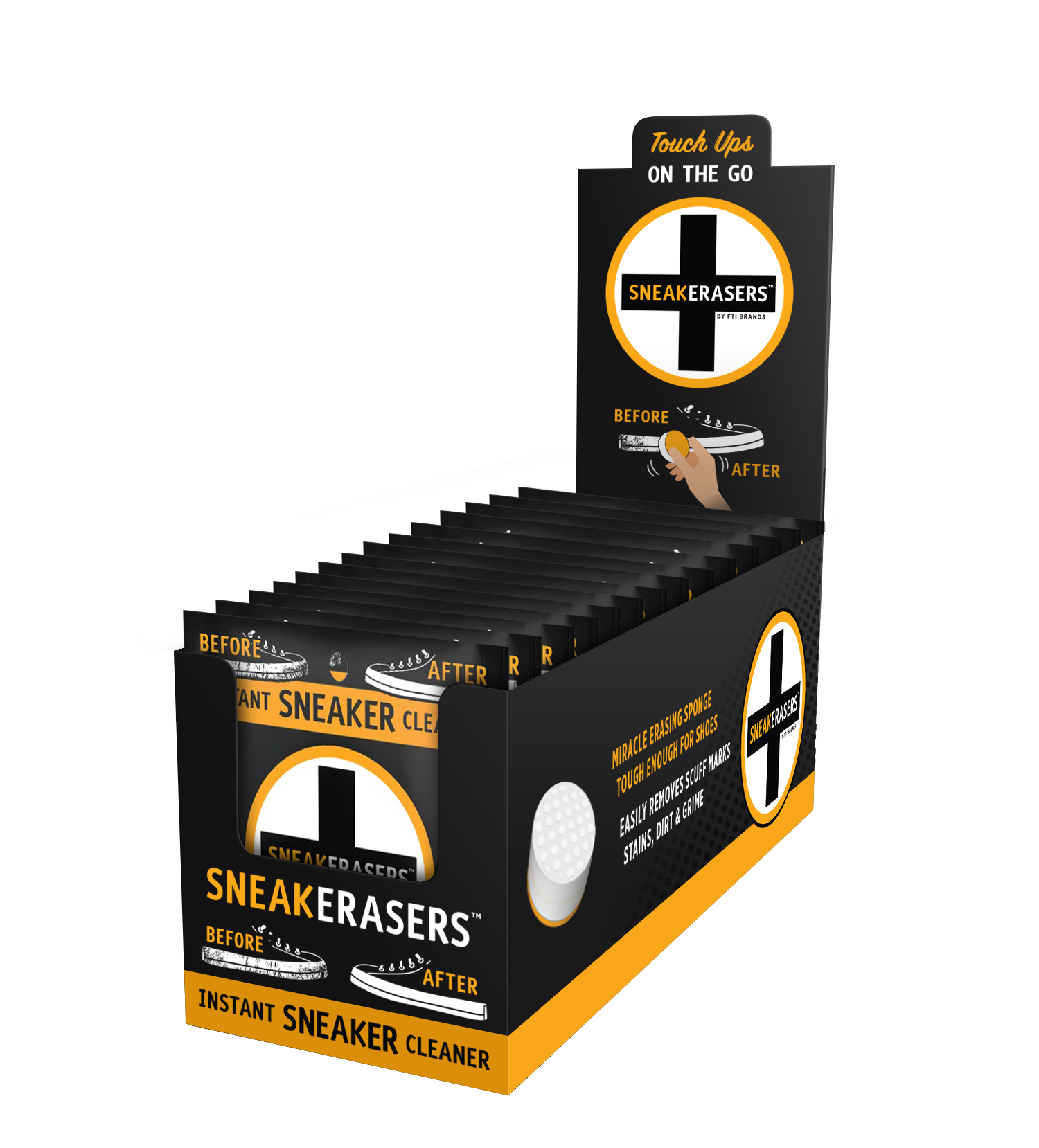 SneakERASERS - Venta al por mayor Betunes de calzado - SneakERASERS, Limpiador instantáneo de zapatillas prehumedecido 1 unidad13