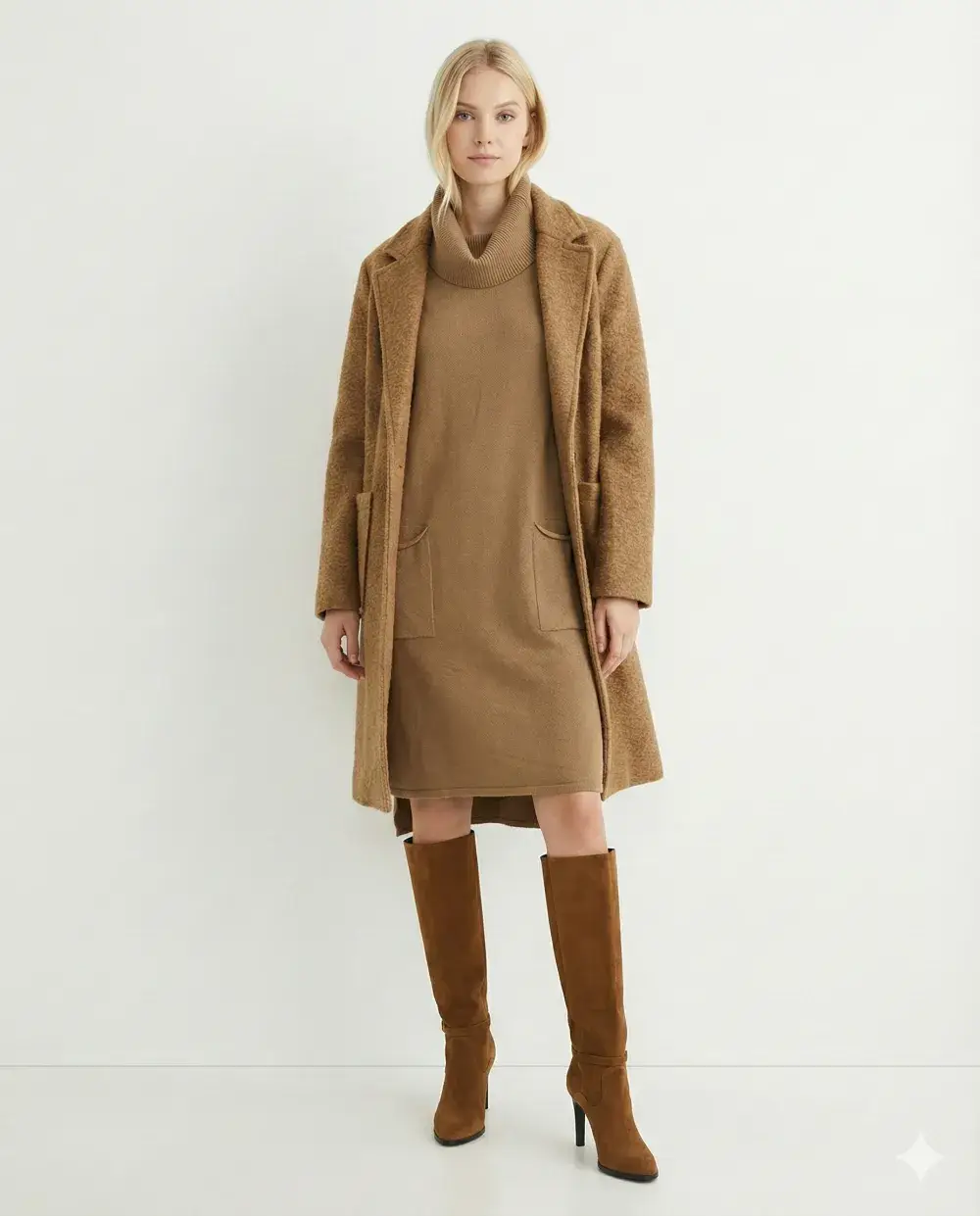 Mimi & Gogo - Wholesale Coat - Women's - Boucle Coats With Two Pockets @10641_MaBouclette7