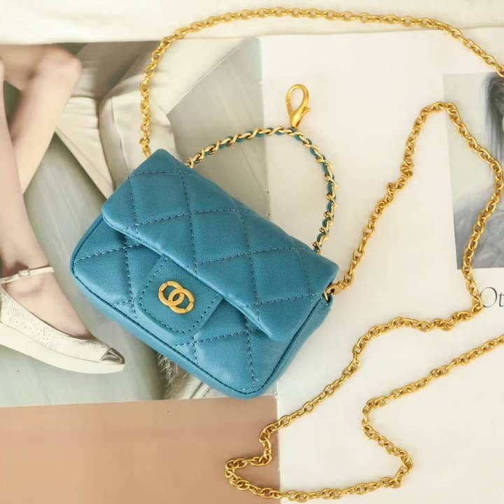 Pretty Persuasions - Wholesale Crossbody Bag - Women's - PL25034 Quilting Stitch Leather Mini Crossbody Purse Charm9