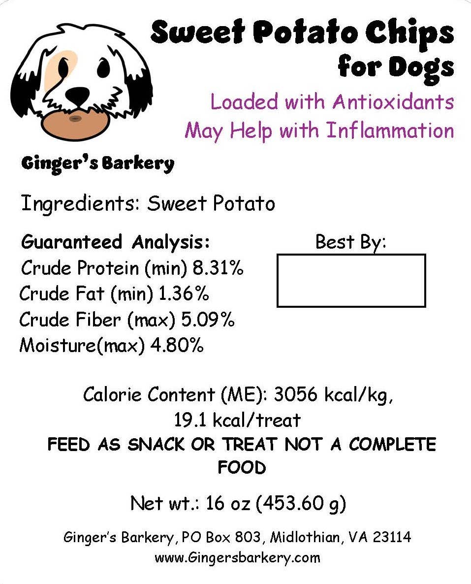 Ginger's Barkery – snacks e guloseimas - Cão por atacado – Batata-doce7