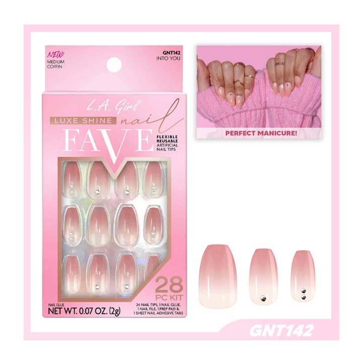 PINEAPPLE Beauty – Unhas falsas por atacado – LA Girl GNT142 Luxe Shine Unhas Falsas Favoritas - 3