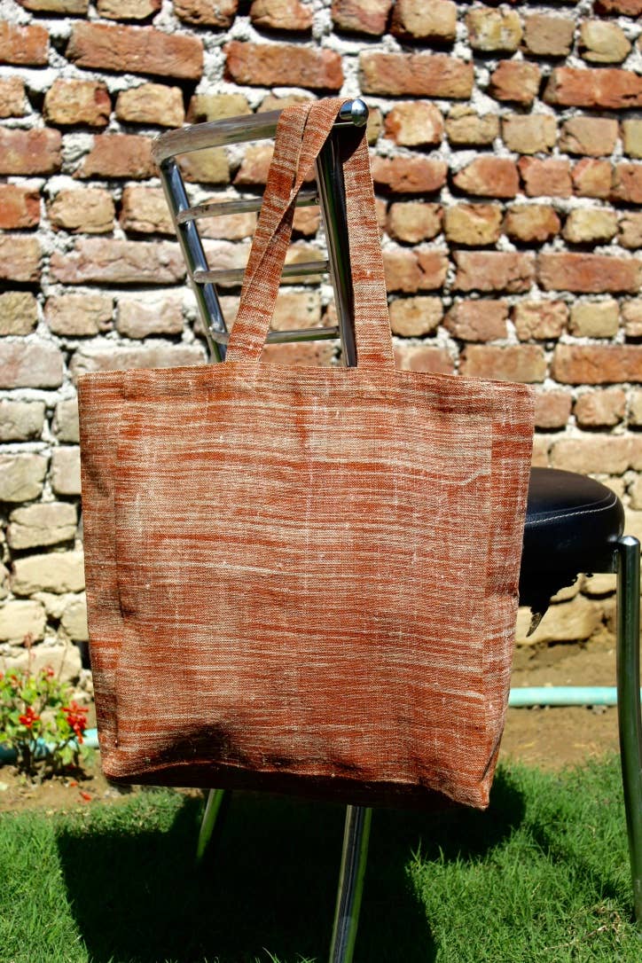 Eyda Homes - Wholesale Crossbody Bag - Unisex - Rust Embroidered Linen Shoulder Bag | Handmade Boho Gift Bag3
