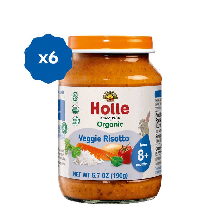 Holle Organic Baby Food Jars: Veggie Risotto (6 Jars) for wholesale by Holle USA