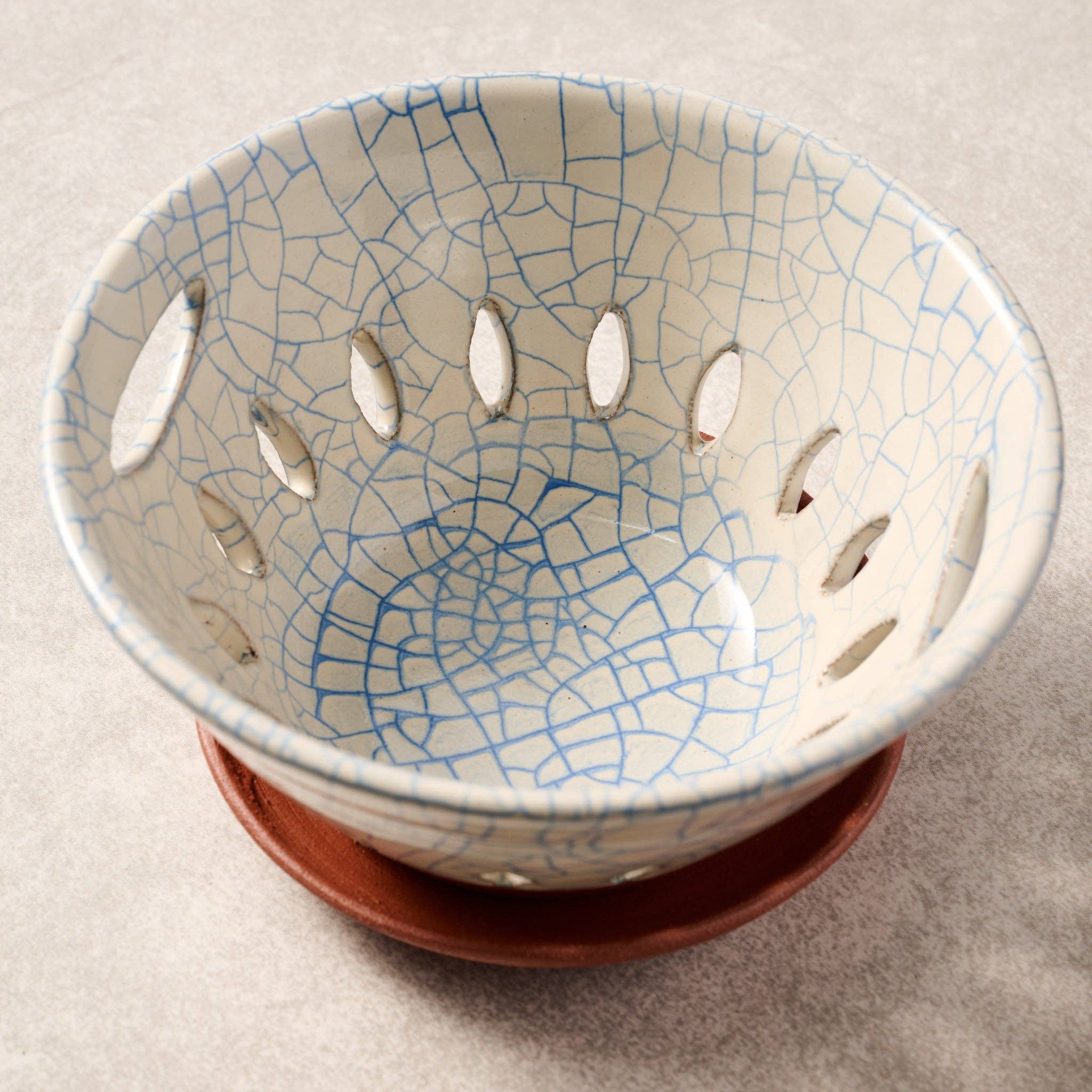 Ten Thousand Villages - Wholesale Bowl - Ciya Blue Crackle Berry Bowl2
