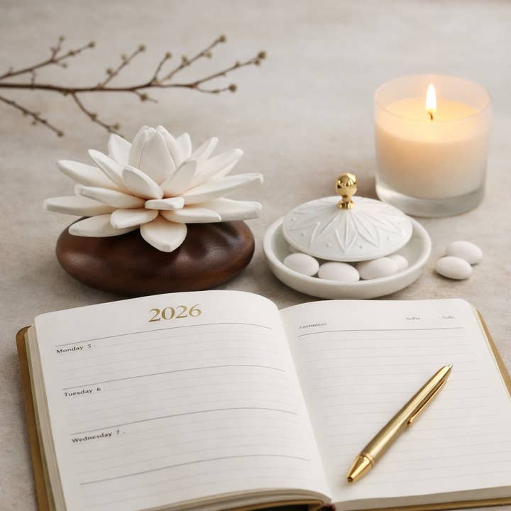 Anoq - Wholesale Reed Diffuser - Essential oil diffuser, Lotus porcelain diffuser5