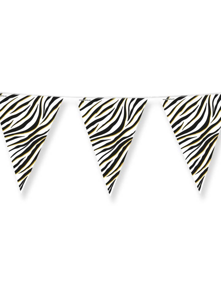 Folie bunting - Zebra för wholesale av PD Party