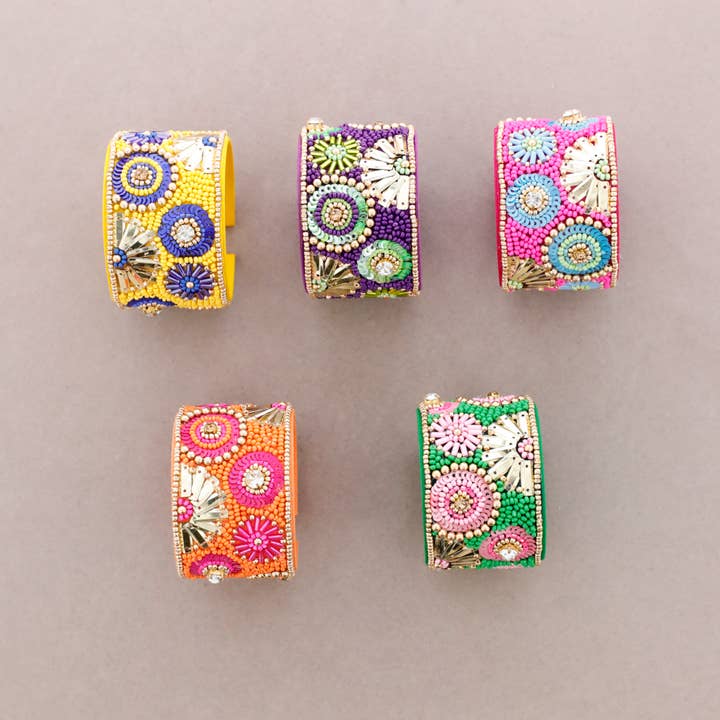 Sonata - Wholesale Snap jewellery - Adjustable Ethnic Beaded Bracelet5