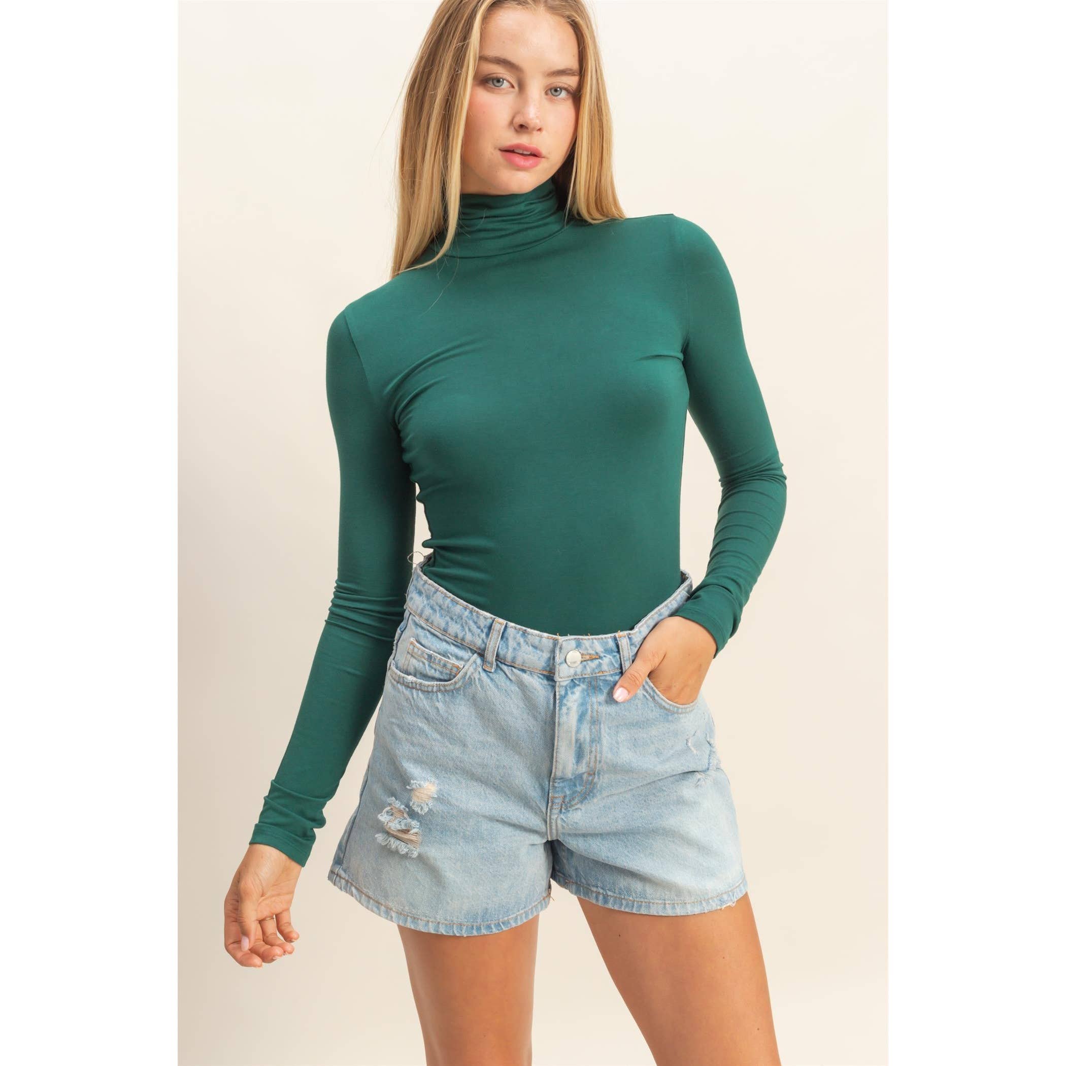HYFVE - Wholesale Shirt - Women's - Turtleneck Long Sleeve Fitted Top23