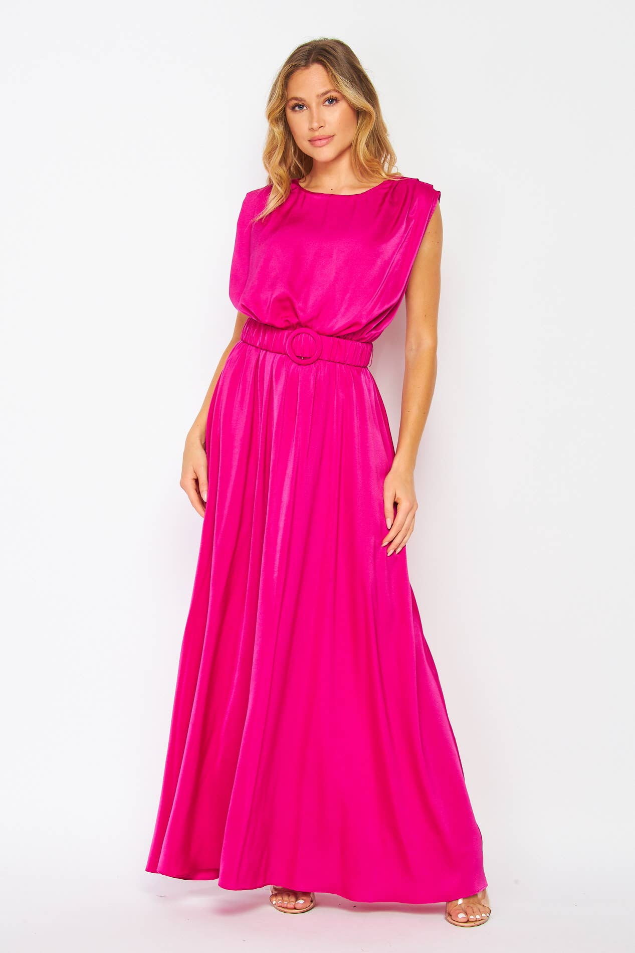 Peace Love Line - Venta al por mayor Vestido - Mujer - SLI3727 - VESTIDO LARGO DE SATÉN9