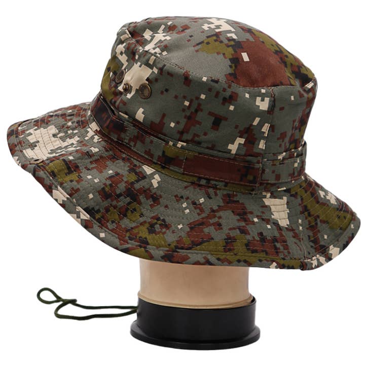 Digital Camo Din-Tex Cotton Boonie Bucket Hat for wholesale on Faire