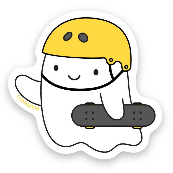 Skater Ghost Sticker for engroshandel hos Maison Chanamon