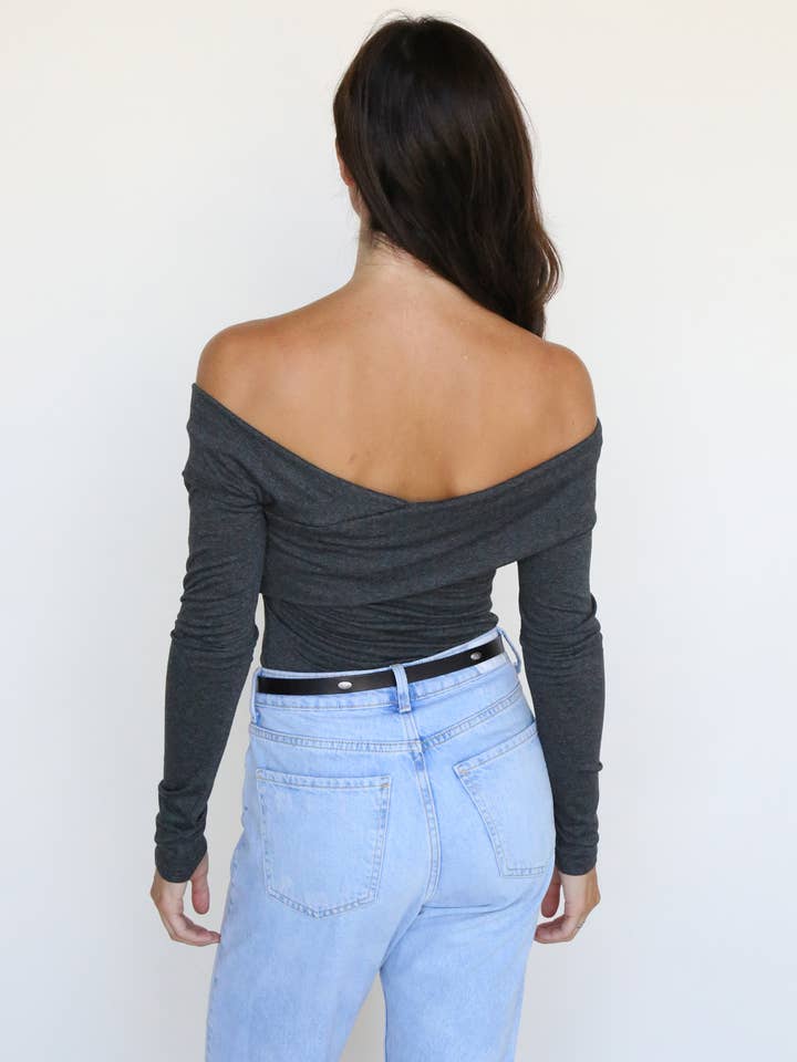 NLT - Wholesale Knit Top - Women's - Off Shoulder Long Sleeve Top 1