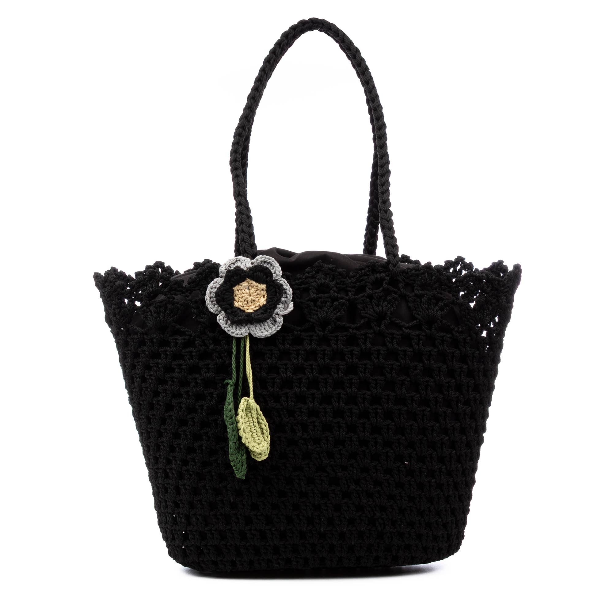 FIRENZE ARTEGIANI - Wholesale Beach Bag - Zeccone women's shoulder bag. Made of cotton, with tassel.8