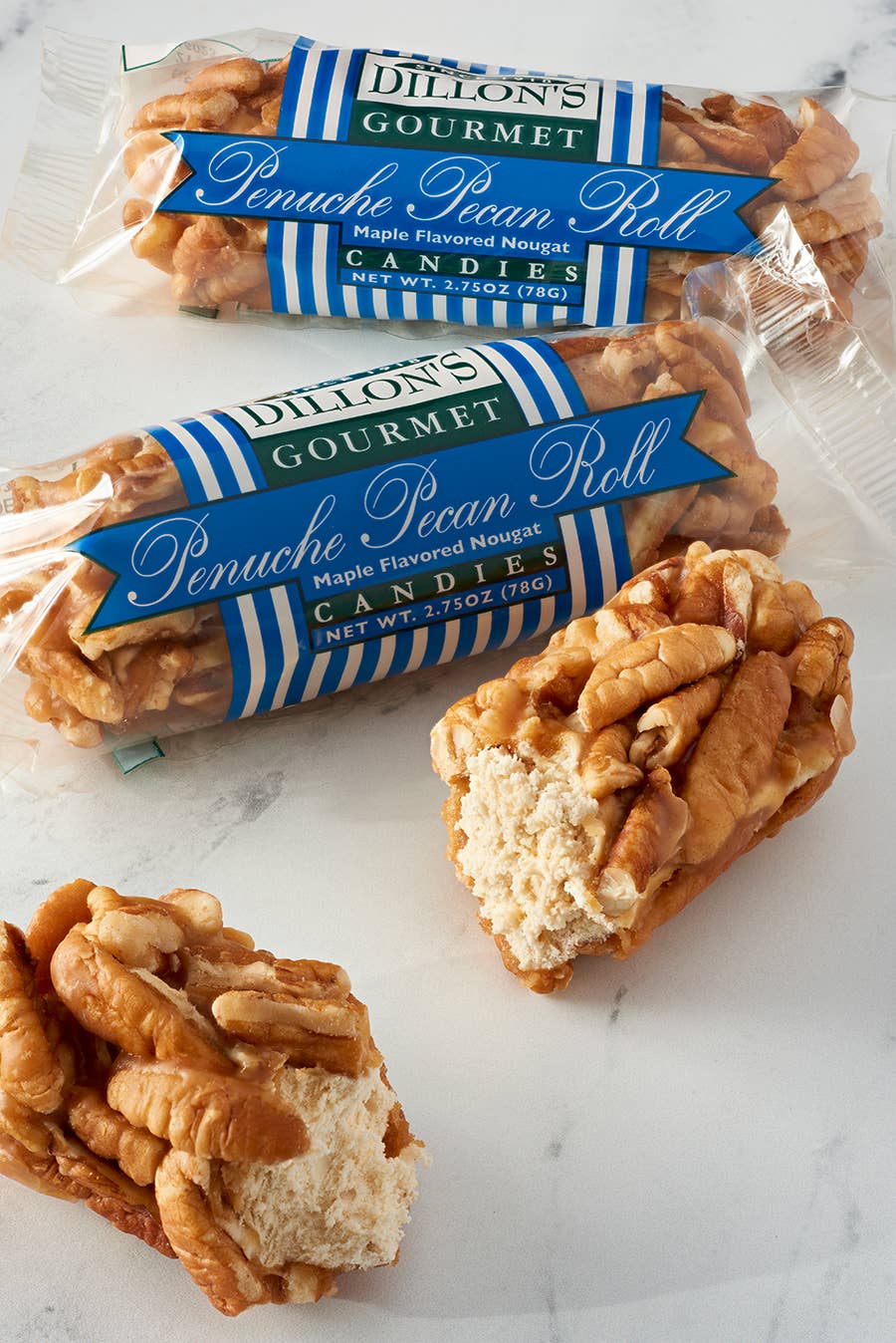 Dillon Candy Company - Wholesale Nougat - Roll, Penuche Pecan Log, 2.75 oz.2