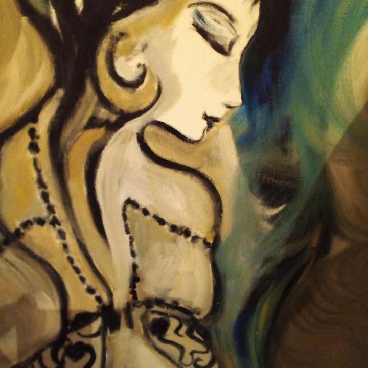 THE CALLAS DREAM. PAINTER/ E.VALENCIC for wholesale by Les sibyllines peintures