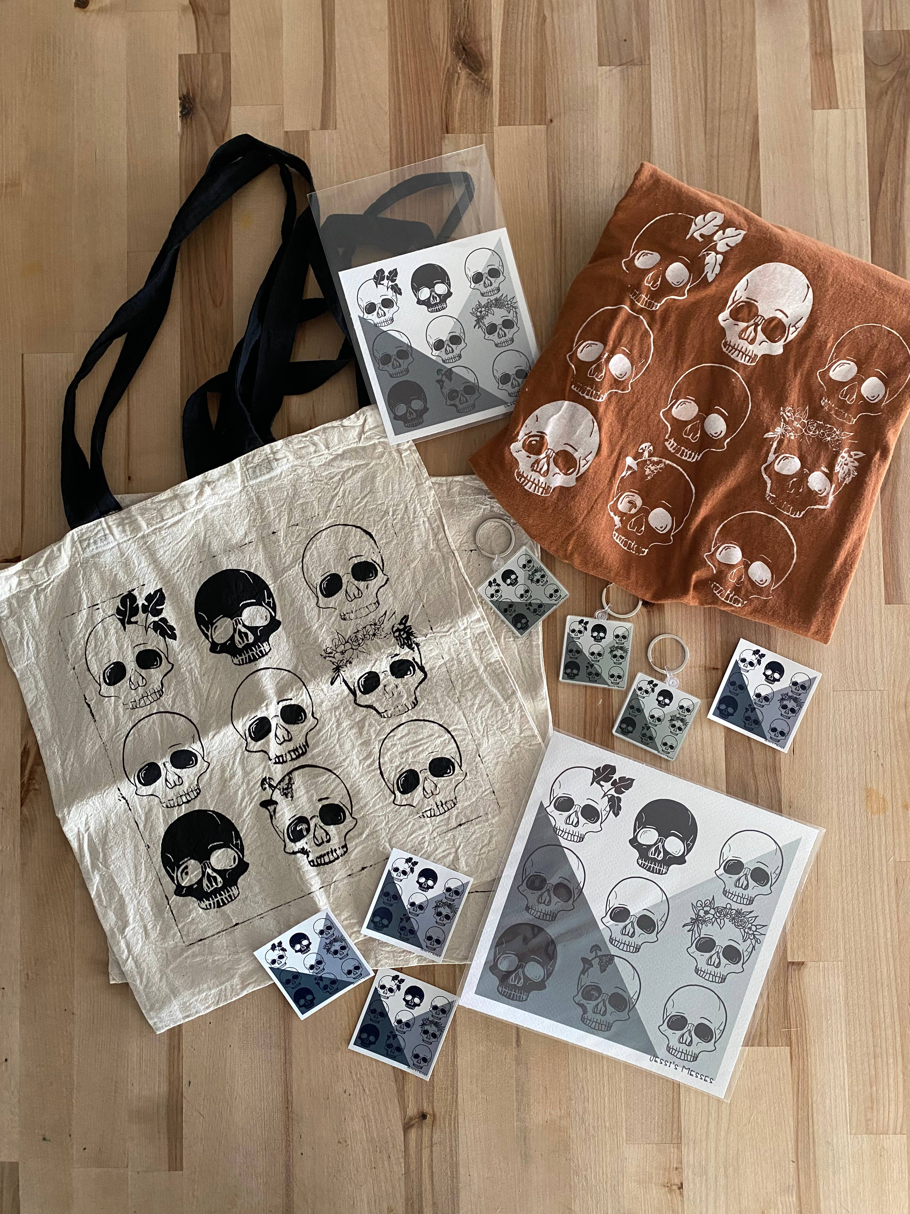 Jessi's Messes - Wholesale Tote Bag - Women's - Skulls Tote Bag5