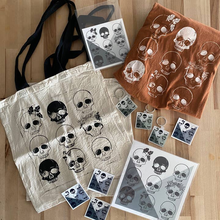 Jessi's Messes - Wholesale Tote Bag - Women's - Skulls Tote Bag5