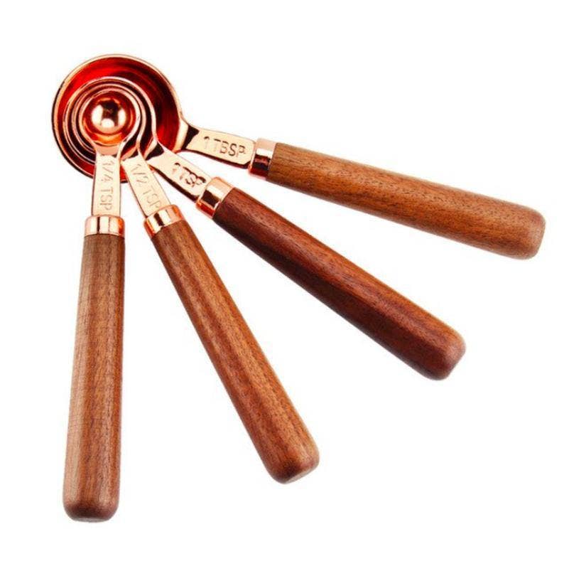 Homerely (We Cover All Import Duties) - Wholesale Measuring Cup - Rose Gold Stainless Steel Measuring Cups Set2