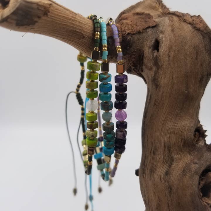 Boho Friendship Natural Stone Bracelet for wholesale by CHAKRA JEWELRY