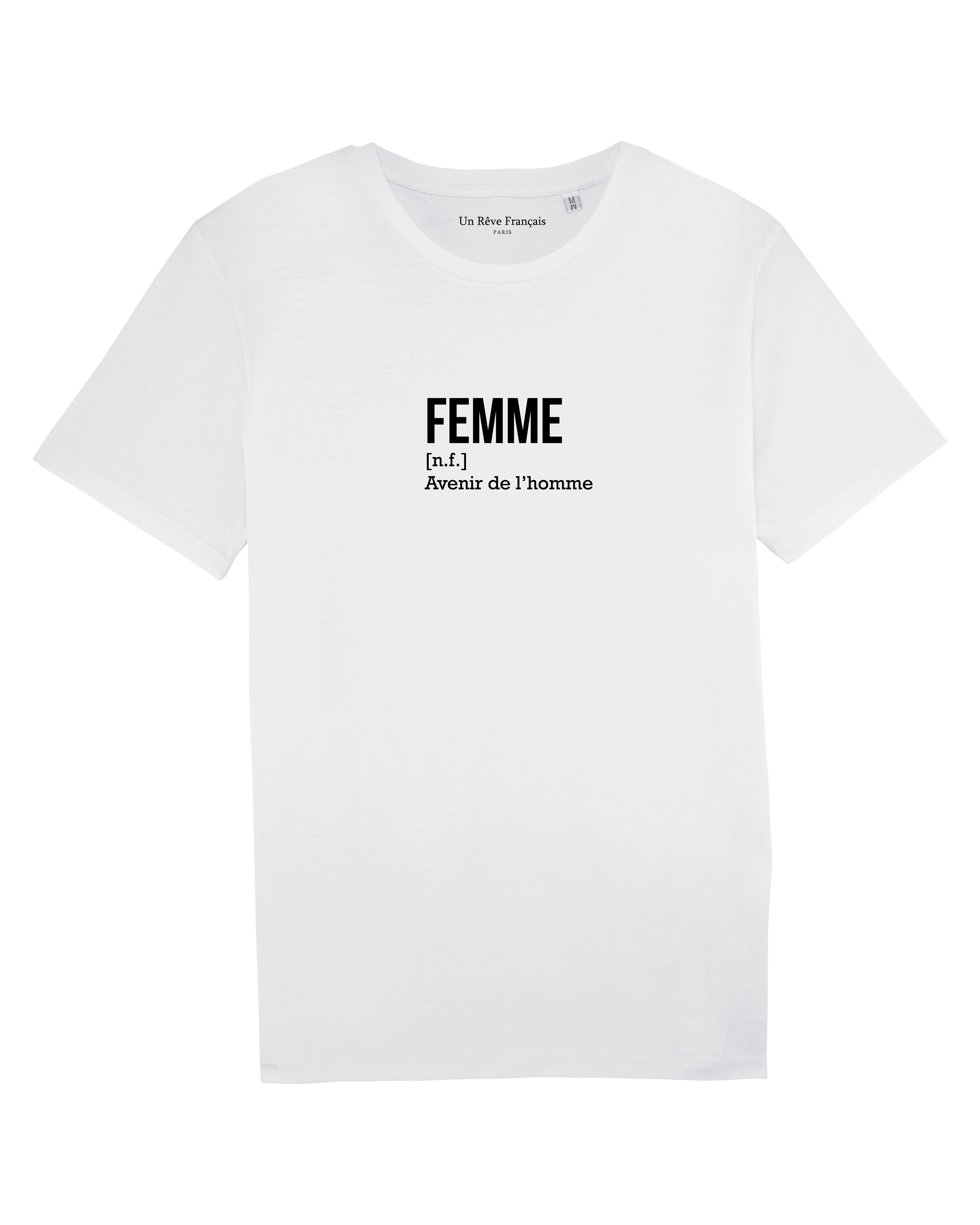 Un Rêve Français - Wholesale Screen Printed T-Shirt - Women's - “Woman, man's future” T-shirt0