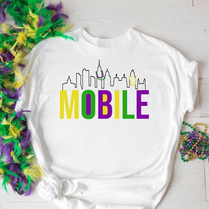 Cotton Press Co. Originale - Mobile Mardi Gras per la vendita all'ingrosso da parte di COTTON PRESS CO.