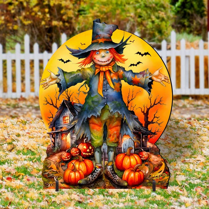 Halloween Scarecrow Outdoor Yard Lawn Décor by G. Debrekht for wholesale by Designocracy