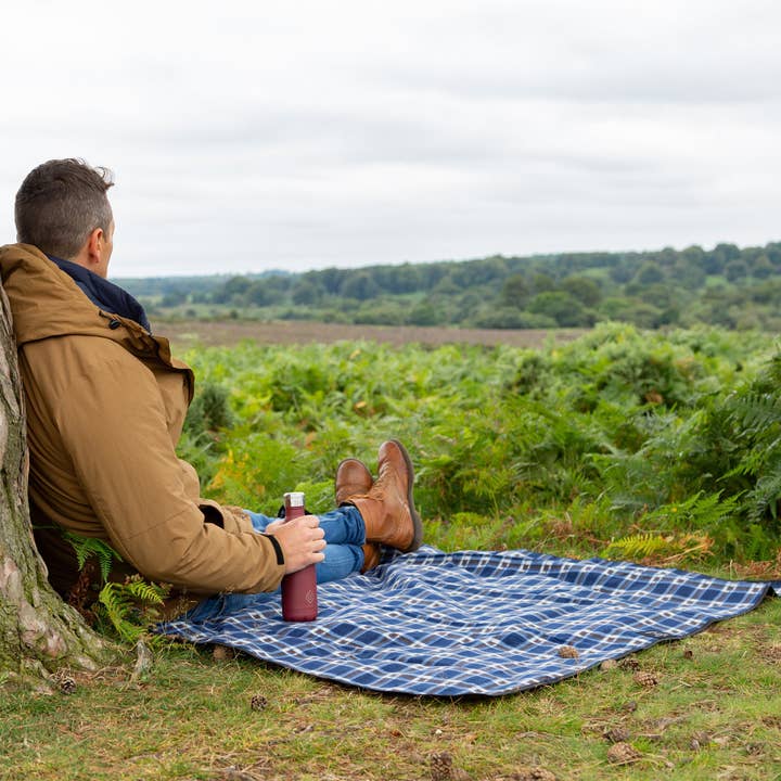 Greenfield Collection – wholesale Picnic blanket – Luxury Plaid Moisture Resistant Picnic Blanket