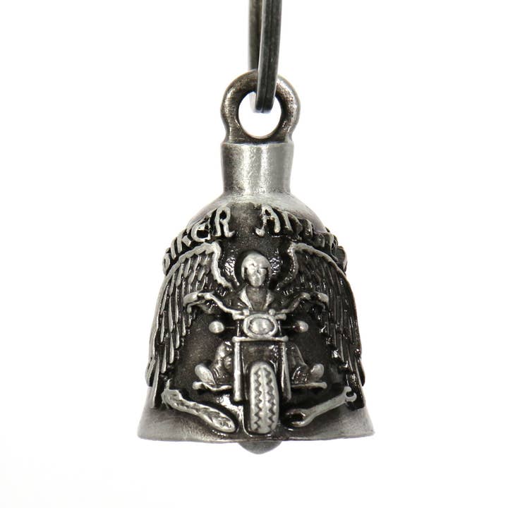 SILVER Hot Leathers Biker Angel Riding Bell BEM1025 for wholesale on Faire