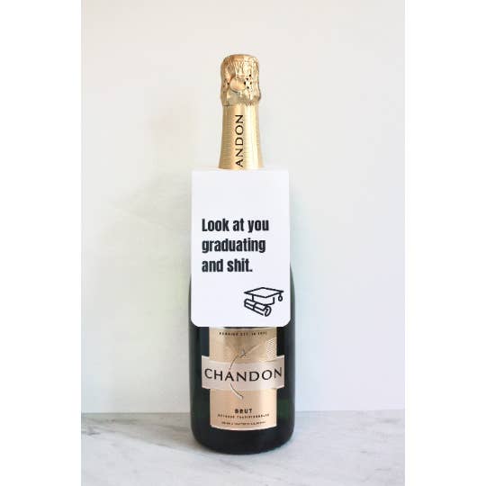 Graduation Present Bottle Tag for wholesale by The Hygge Workshop