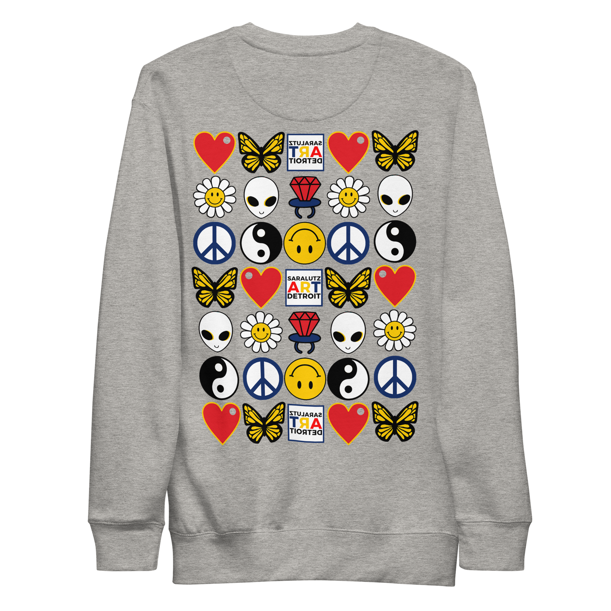 Sara Lutz Art - Wholesale Sweatshirt - Unisex - Daisy Patch Embroidered Sweatshirt4
