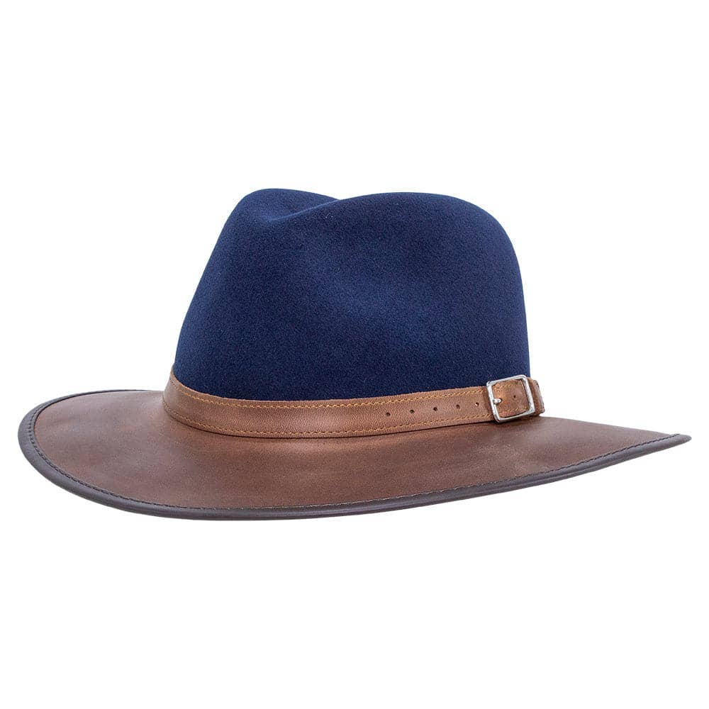 American Hat Makers - Wholesale Fedora - Unisex - Wool Felt Leather Outdoor Fedora Style - Summit34